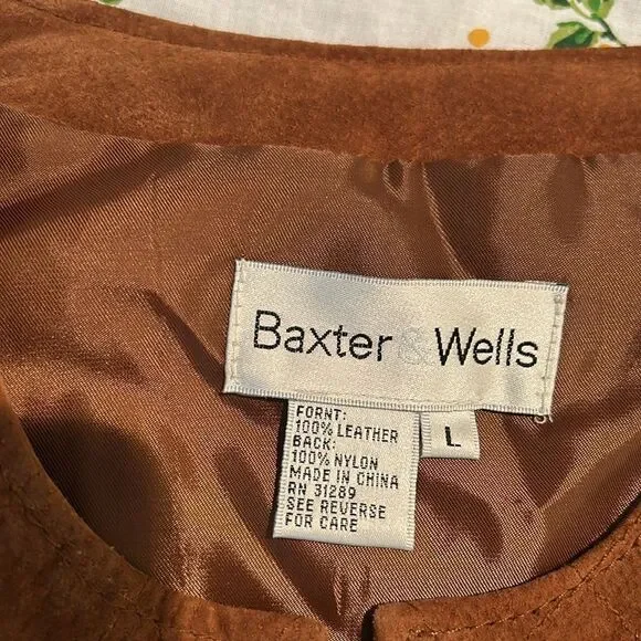Baxter & Wells leather vest size large - Picture 4 of 10
